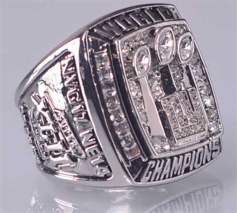 2007 NFL Super Bowl XLII New York giants Super Bowl Championship Ring ...