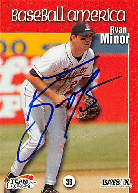 Ryan Minor autographed baseball card (Baltimore Orioles, FT) 1999 Team ...