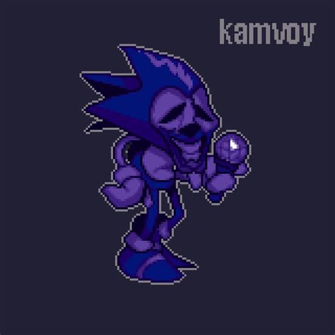 pixel majin sonic from vs sonic exe v2 by kamvoy on Newgrounds