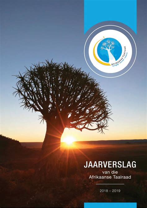 (PDF) JAARVERSLAG - Afrikaanse Taalraad · Dit is hoe ons nasiebou gaan bevorder, sonder die ...