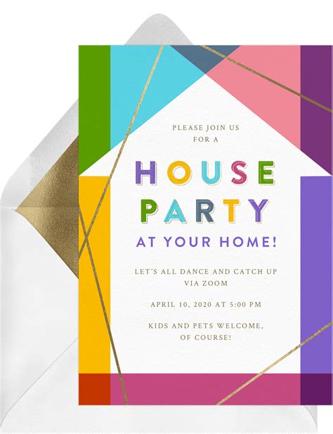 House Party Invitations | Greenvelope.com