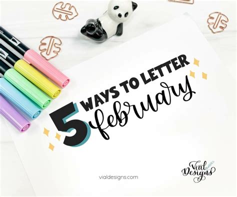 5 Ways to Letter February - Different Calligraphy Styles