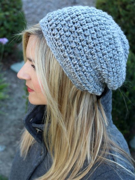 Beginner Simple Slouchy Hat Knitting Pattern