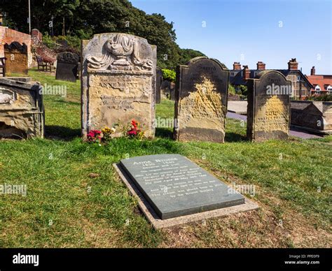 Anne Brontes Grave in St Marys Churchyard with modern plinth places by ...