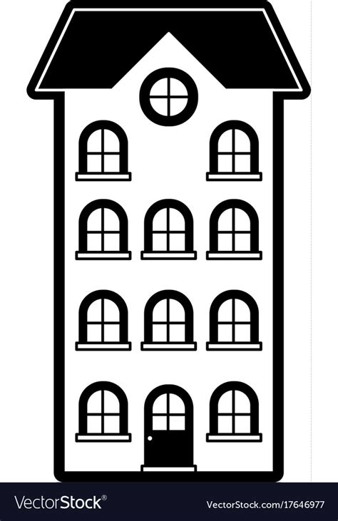 Black Buildings Clipart