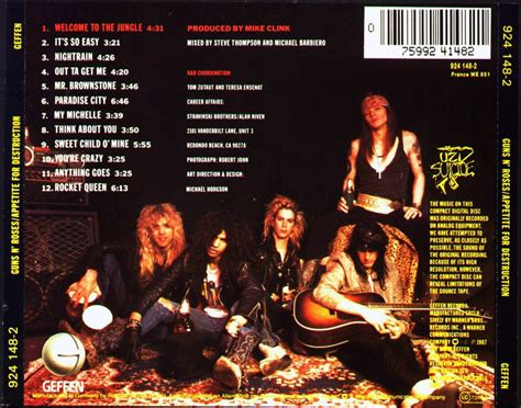 Music IS What Matters: Guns 'n Roses-Appetite For Destruction (JHO Hall Of Fame)