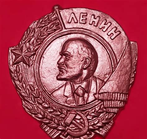 ORIGINAL VINTAGE SOVIET USSR Lenin Order Wall Plaque Bas Relief Cast Metal $150.00 - PicClick
