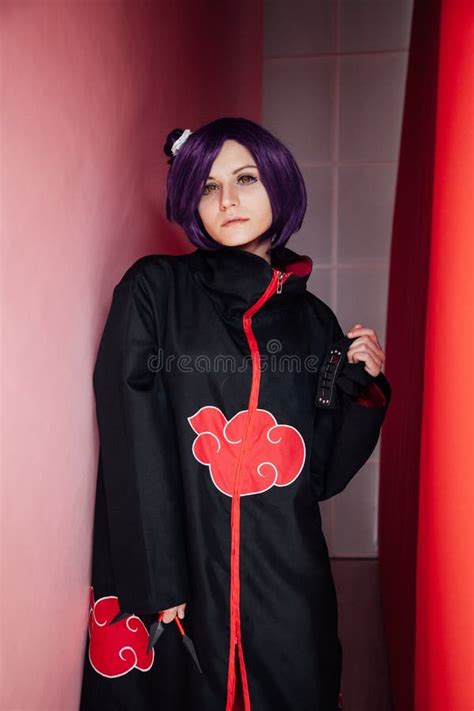 Girl Anime with Purple Hair Japan Cosplay Stock Image - Image of gackt, mask: 162230159