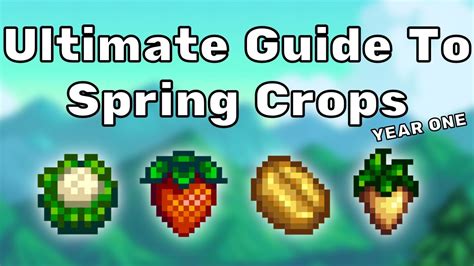 The Ultimate Spring Crops Guide - Year One - YouTube