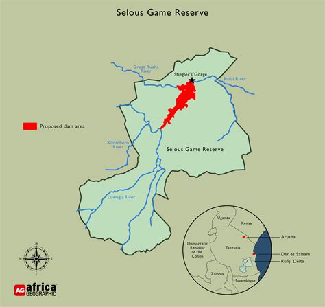 Selous-Game-Reserve-map - Africa Geographic