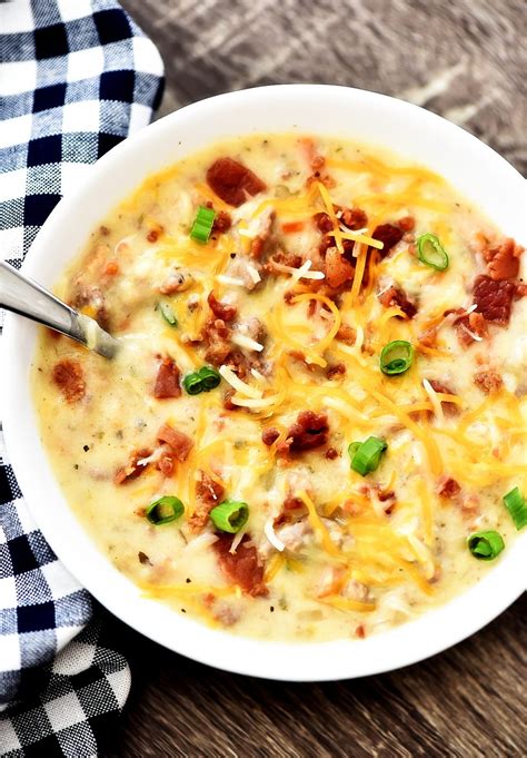 Slow Cooker Bacon Cheeseburger Soup - Life In The Lofthouse