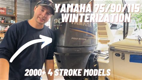 How To: Yamaha 75/90/115 4 Stroke Outboard Winterization - YouTube