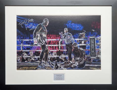 Tyson Fury Signed Artwork Display Limited Edition 1 of 25 – The Frame Lab