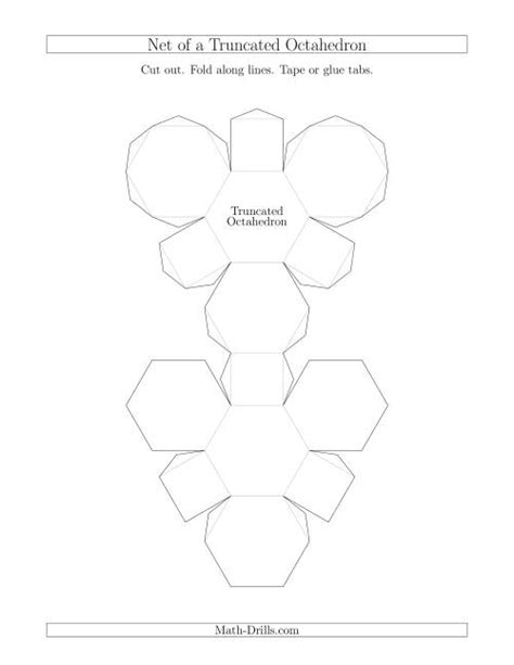 Net of a Truncated Octahedron