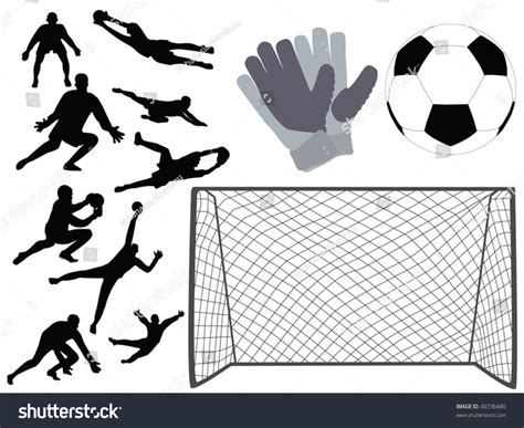 Soccer Goalkeeper Vector - 40736680 : Shutterstock