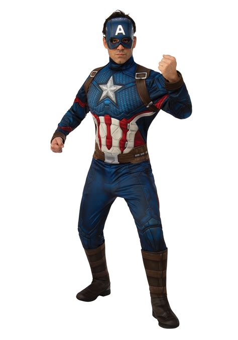 Avengers Endgame Deluxe Captain America Costume for Men