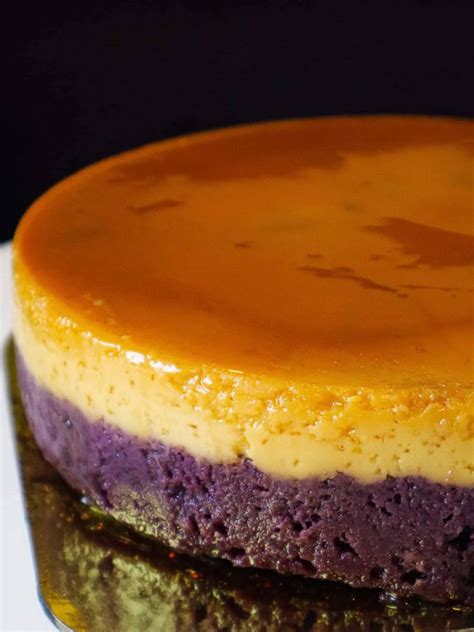 1 Layer Ube Leche Flan Cake in Tin Can (6”) – Kenji's Cafe