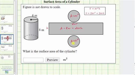 Area Of Cylinder Formula : Formula for surface area and volume of ...