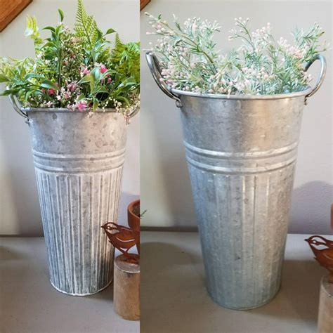 Galvanized Planter Pots - Okejely Garden Plant