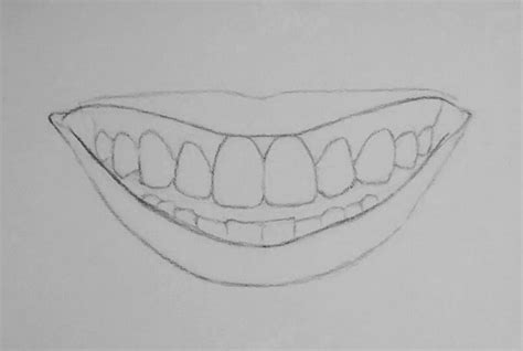 How to Draw Realistic Lips and Teeth With Pencil - Rodriguez Therstre