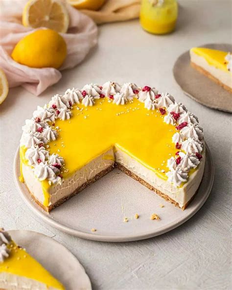 No Bake Vegan Lemon Curd Cheesecake Recipe | The Feedfeed