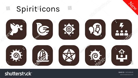 Spirit Icon Set 10 Filled Spirit Stock Vector (Royalty Free) 1265308549 | Shutterstock