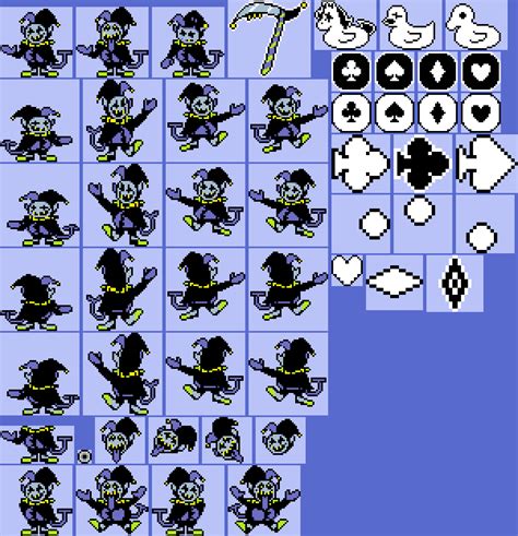 Pixilart - Jevil Sprite Sheet by ThatBratCohen