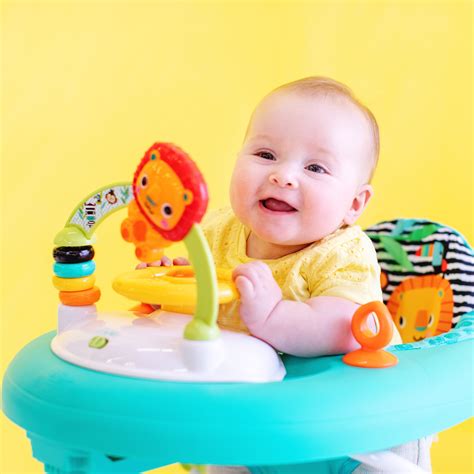 Bright Starts, Zig Zag Zebra Baby Walker with Removable Activity Toy Station, Adjustable Height ...