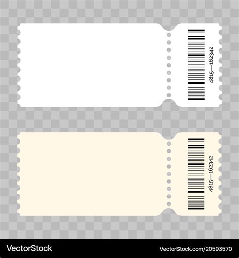 Blank Concert Ticket Template