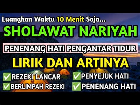 Sholawat Nariyah 1000x merdu + Arab dan Terjemah | Selawat Tafrijiyah ...