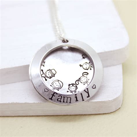 personalised family necklace by love libby x | notonthehighstreet.com