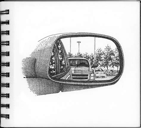 Rear View Mirror Drawing at PaintingValley.com | Explore collection of Rear View Mirror Drawing