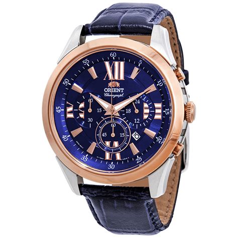 Orient Sport Chronograph Blue Dial Men's Watch FTW04006D - Orient ...