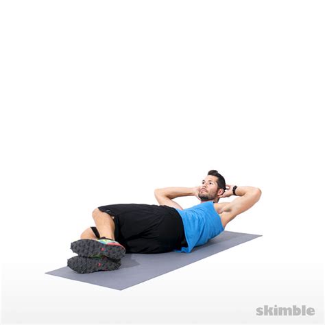 Left Side Crunches - Exercise How-to - Skimble Workout Trainer