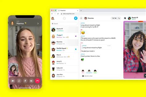 Snapchat-Anrufe und Chats mit der Desktop-Web-App von Snap