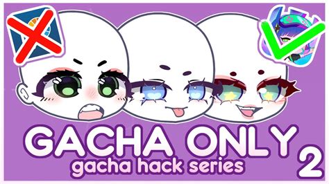 How to make aesthetic custom eyes in Gacha #2 II (NO EDITING PROGRAM ...