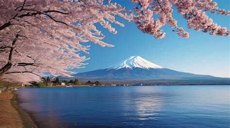 Premium AI Image | mount fuji japan landscape