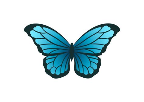 Blue Butterfly Vector - SuperAwesomeVectors