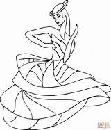 Dancing Lady coloring Page  Free Printable Coloring Pages sketch template