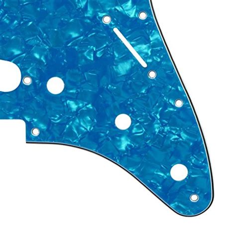 IKN 11 Hole SSS Electric Guitar Strat Pickguard Backplate with Screws for Fender Standard ...