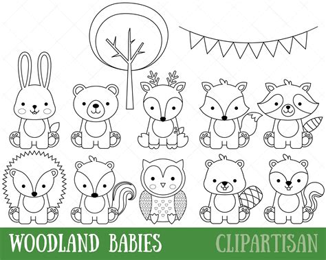 Coloring Pages Woodland Animals - Coloring Pages