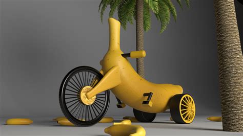 Banana Bike 3D Render | RenderHub Gallery