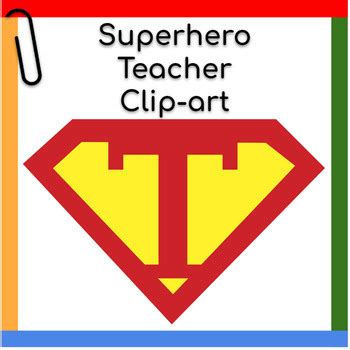 Superhero Teacher Clipart