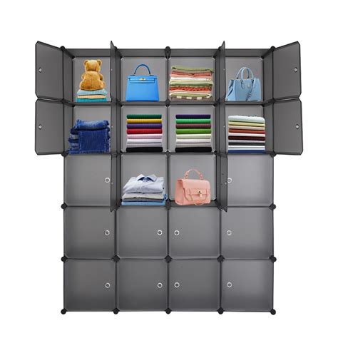 Ktaxon 20 Cube Organizer Stackable Plastic Cube Storage Shelves - Walmart.com - Walmart.com