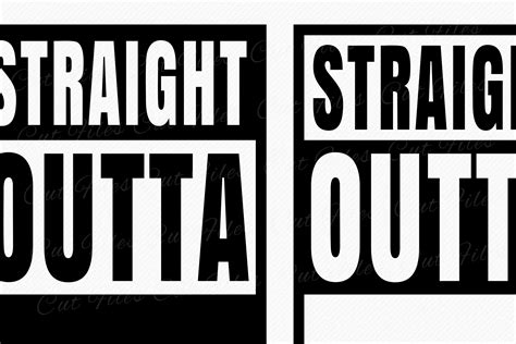 Straight Outta Blank Template Svg Bundle With Letters - vrogue.co