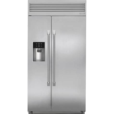 Monogram - 25.5 Cu. Ft. Side-by-Side Built-In Refrigerator - Stainless steel at Pacific Sales