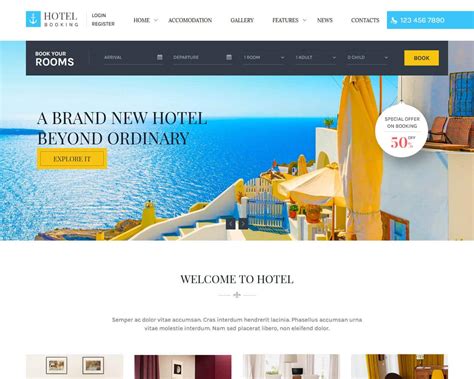 Hotel Booking Website Templates