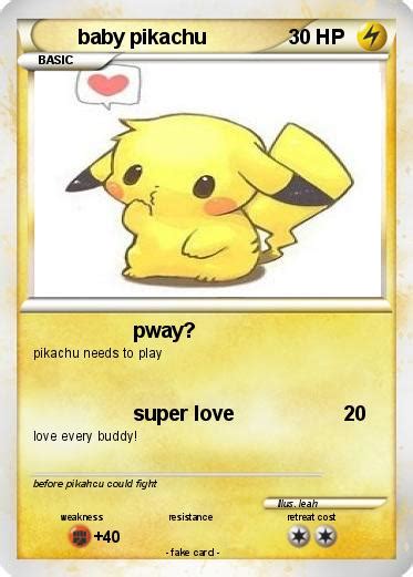 Pokémon baby pikachu 26 26 - pway? - My Pokemon Card