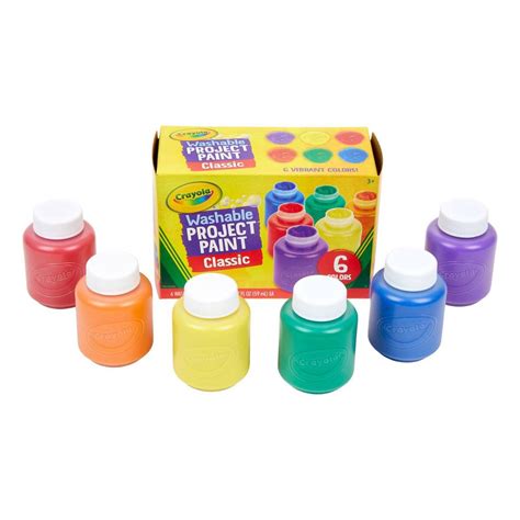 Crayola Washable Kids Paints 6 Pack | Hobbycraft