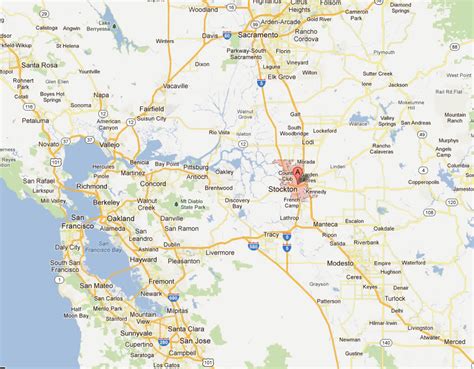 Stockton, California Map